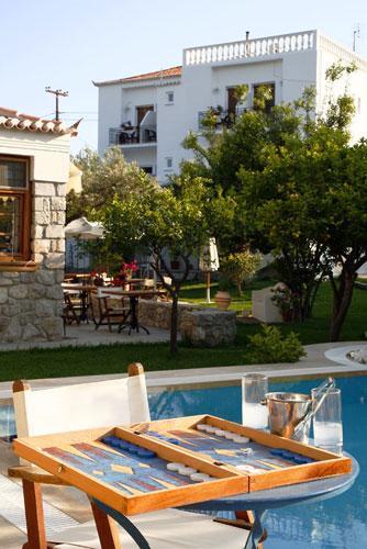Villa Martha Spetses Town Bagian luar foto